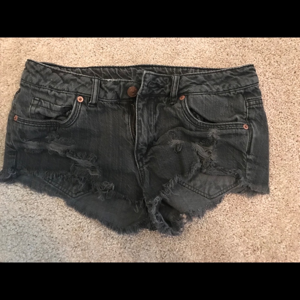 Charcoal Jean shorts